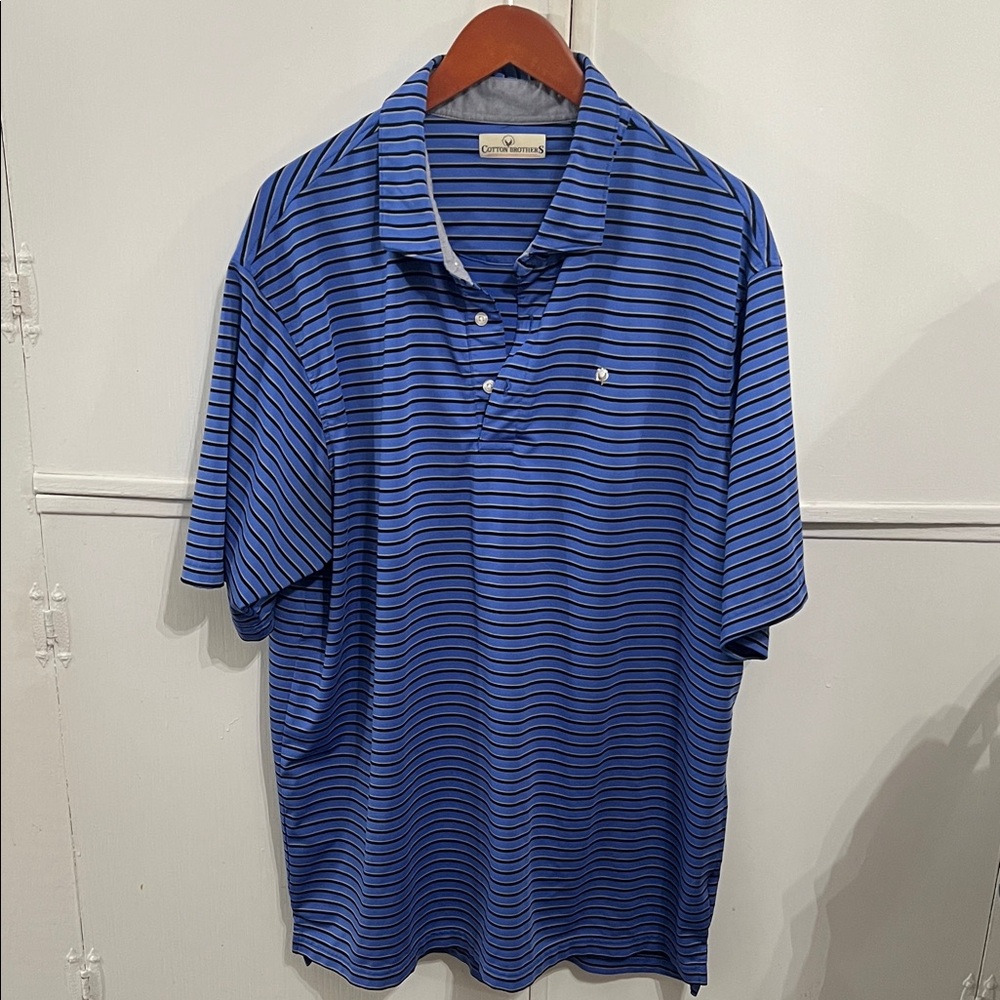 Croft & Barrow Men’s Blue Striped Performance Polo